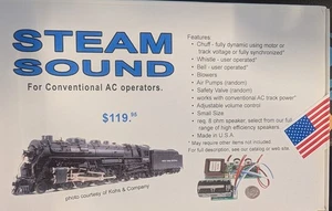 Dallee 1008 G Scale NYC Steam Sound For Conventional AC Operators - Picture 1 of 1