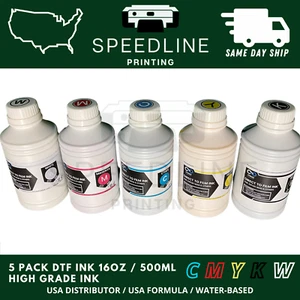 US Direct to Transfer Film Tinte für Epson Druckköpfe 16 Unzen wasserbasierte DTF Tinten - Bild 1 von 8