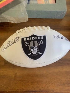 JIM PLUNKETT AUTOGRAFO CALCIO AUTOGRAFATO S.B. MVP XV RAIDERS - Foto 1 di 3