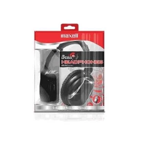 Maxell Super Bass13 Headphones Over-the-Ear Lightweight Noise Isolating Black - Picture 1 of 1