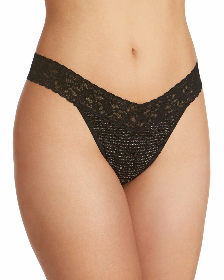 Tanga HANKY PANKY Prismatic Stripe tiro bajo multicolor, se adapta a la talla 2-12, nuevo con etiquetas Foto 1 de 1