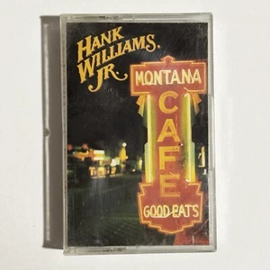 Hank Williams Jr. Montana Cafe Cassette Tape Album 1986 OG USA Country OOP - Picture 1 of 4