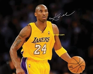 KOBE BRYANT 8X10 AUTHENTIC IN PERSON SIGNED AUTOGRAPH REPRINT PHOTO PICTURE RP - Picture 1 of 1