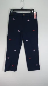 NWT Vineyard Vines Kids Boys Navy Whale Pattern 5 Pocket Pants Size 6 - Picture 1 of 9