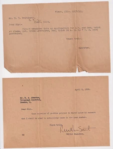 Lot 3 Baltimore and Ohio Telegrams Signed Magazine Editor RM Van Sant 1911 1914 - Picture 1 of 2