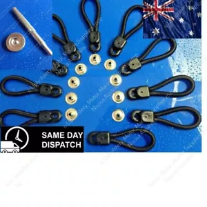 Bungee Loops - 70mm - 10 Pack TOOL INCLUDED - Bunji Tonneau Ute Marine Loop - Picture 1 of 9