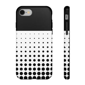 Robuste Handyhülle schwarz & weiß gepunktet für iPhone, Samsung Galaxy, Googl Pixel - Bild 1 von 285
