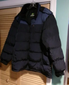 Nordic Track Men XL BLUE Puffer Hood Zip Winter Snow Cold Weather Jacket - Bild 1 von 6
