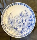 VINTAGE - Blue & White Rose JAPANESE Porcelain Plate