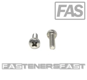 (25) M6-1.0 x20 Stainless Steel Phillips Pan Head Machine Screw DIN7985 A2 M6x20 - Picture 1 of 7