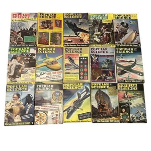 Popular Science Magazine 1940's Lot of 15 Different Issues - WWII Era (Lot 2) - Picture 1 of 2