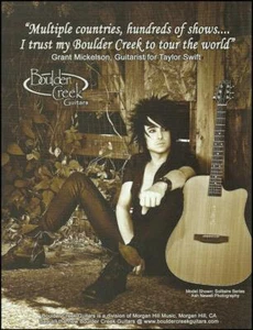 Anuncio de guitarra acústica Grant Mickelson (Taylor Swift) Boulder Creek Solitaire Series - Imagen 1 de 3