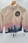 Disney Mickey & Minnie Mouse Girls Fleece Pullover 1/2 Zip Youth Size Large Pink