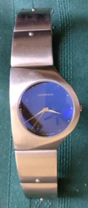 Rare Mens Android Aragon blue face wrist watch stainless band - Picture 1 of 3
