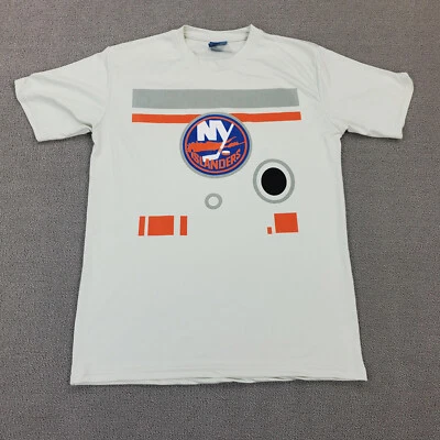 Camisa New York Islanders Adulto XL BB8 Star Wars Colaboración NHL Hockey Beige Foto 1 de 4