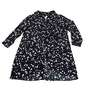 Lane Bryant Floral Twist Front Button Up Hemdblusenkleid Gr. 20 Neu - Bild 1 von 10