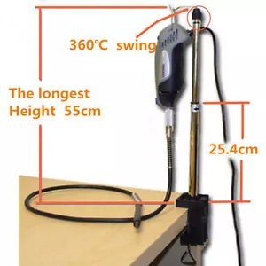 ROTARY TOOL HOLDER HANGER WORK WITH DREMEL STAND CLAMP Foreman - Picture 1 of 12