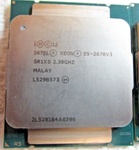 2 Intel Xeon E5-2670 V3 2.3GHZ 12-Core CPU Processor SR1XS tested working - Picture 1 of 3