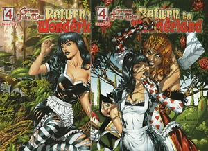 Cubierta de primera impresión de Grimm Fairy Tales Return to Wonderland 4 variante B & C casi nueva (b - Imagen 1 de 5