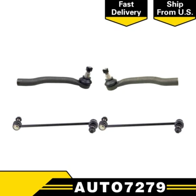 Mevotech 4 PCS Front Steering Tie Rod End Sway Bar Link For 2006 Acura MDX - Image 1 of 4