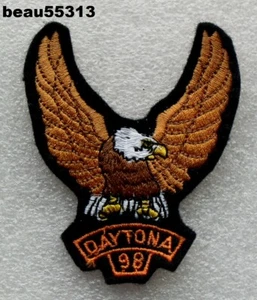 ⭐"VINTAGE" 1998 DAYTONA FLORIDA VEST JACKET HARLEY BIKE WEEK EAGLE PATCH - Picture 1 of 2