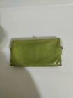 Vintage Hobo International Original Wallet Clutch Handbag Lemongrass Green