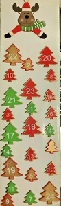 Adventskalenderzahlenset Elch -Tannenbaum 1-24 Holzzahlen - Bild 1 von 1