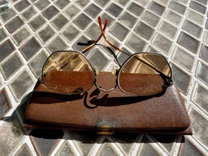 Vintage 60er Jahre Zeiss Halbsechskantform Drahtrand Brille 50-21-145 - Bild 1 von 8