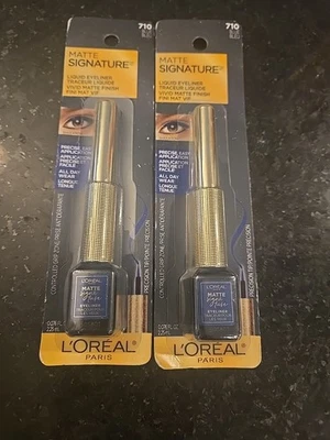 2 L'Oreal Liquid Eyeliner Matte Signature #710 Blue   - Image 1 of 2