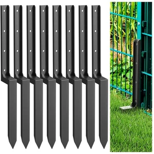 Kit Riparazione Pali Recinzione Resistenti - Confezione da 2-4-6-8 Pali per Pali Rotti/Ribaltati... - Foto 1 di 7
