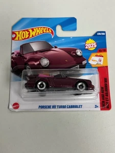 Hot Wheels 2025 N Case PORSCHE 911 TURBO CABRIOLET SHORT Card 239/250 A119 - Bild 1 von 2