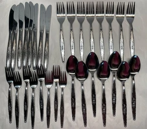 31pc Stylecraft SYF2 Stainless Flatware Set Japan - Picture 1 of 24