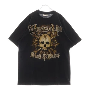 VINTAGE 90s CYPRESS HILL music tee Skull Bones short sleeve T-Shirt with skull p - Picture 1 of 9