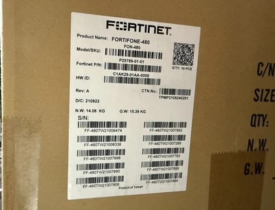 Fortinet FortiFone 480 FON-480 High end IP Phone with 4.3" Color Screen, NEW