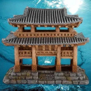 Top Fin Asian Temple Aquarium Ornament Fish Tank Accessories - Picture 1 of 13
