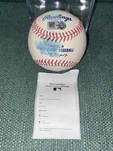 Game Used Baseball Astros vs A’s JB Wendelkem Vs Myles Straw Foul Ball MLB Holo - Picture 1 of 3