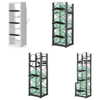 Estante para tanque de refrigerante Uimoso 3/2/1x30/50 lb tanques para botellas cilindro estante para tanque Foto 1 de 2