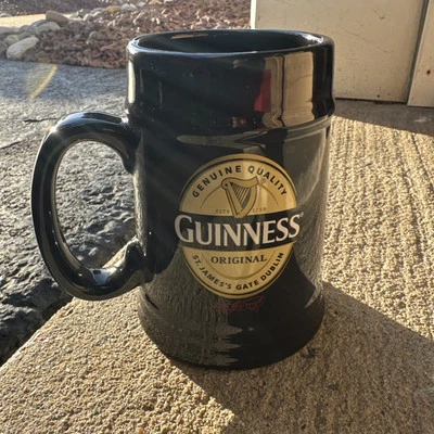 Taza de Cerveza Guinness Original Logo Stein Calidad Genuina St James Gate Dublin Foto 1 de 4