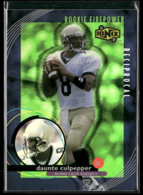 Daunte Culpepper 1999 UD Ionix Reciprocal #R63 - Minnesota Vikings - Image 1 of 2