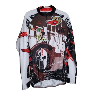 Paladin Mens Long Sleeve Thermal Cycling Jersey Size XXL Full Zip - Image 1 of 4