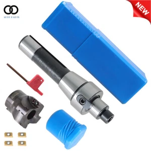 400R 50MM CNC Schaftfräser und R8 FMB22 Schaftfräsdorn +4 Stück APMT1604 Wendeplatten - Bild 1 von 12