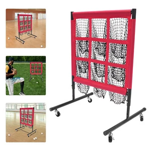 Baseball Pitching Net 9 Hole with Strike Zone, 9 Pockets Pitchers Throw Training - Picture 1 of 14