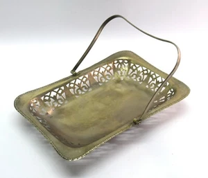 Vintage Old Flower Basket – Temple Décor Silver plated holy basket. G23-109 - Picture 1 of 10