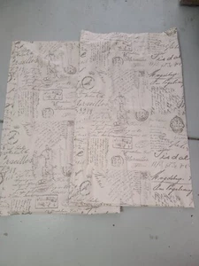 Pier 1/One "Script" Drapery Panels 50" X 84" -  2 Panels - Picture 1 of 4