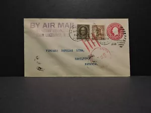 AIRSHIP USS LOS ANGELES COVER 4/15/25 NEW YORK TO HAMILTON BERMUDA - Picture 1 of 2