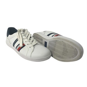 tommy hilfiger men white solid sneakers