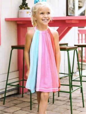 Girls MATILDA JANE Lets go together Charm Rainbow Dress size 12 VGUC - Image 1 of 4