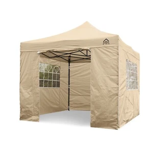 All Seasons Gazebos 3mx3m Heavy Duty Waterproof Pop up Gazebo 4 Side Walls - Picture 1 of 72