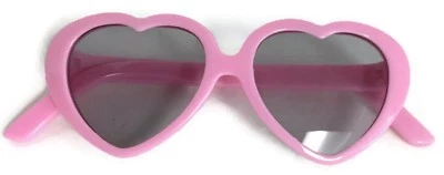 DORI'S DOLL BOUTIQUE Pink Heart Sunglasses Clothes for 18 inch Girl Doll Accessories