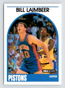 NBA Hoops Card 1989, #135 Bill Laimbeer, Detroit Pistons n. 40 ritirati - Foto 1 di 3